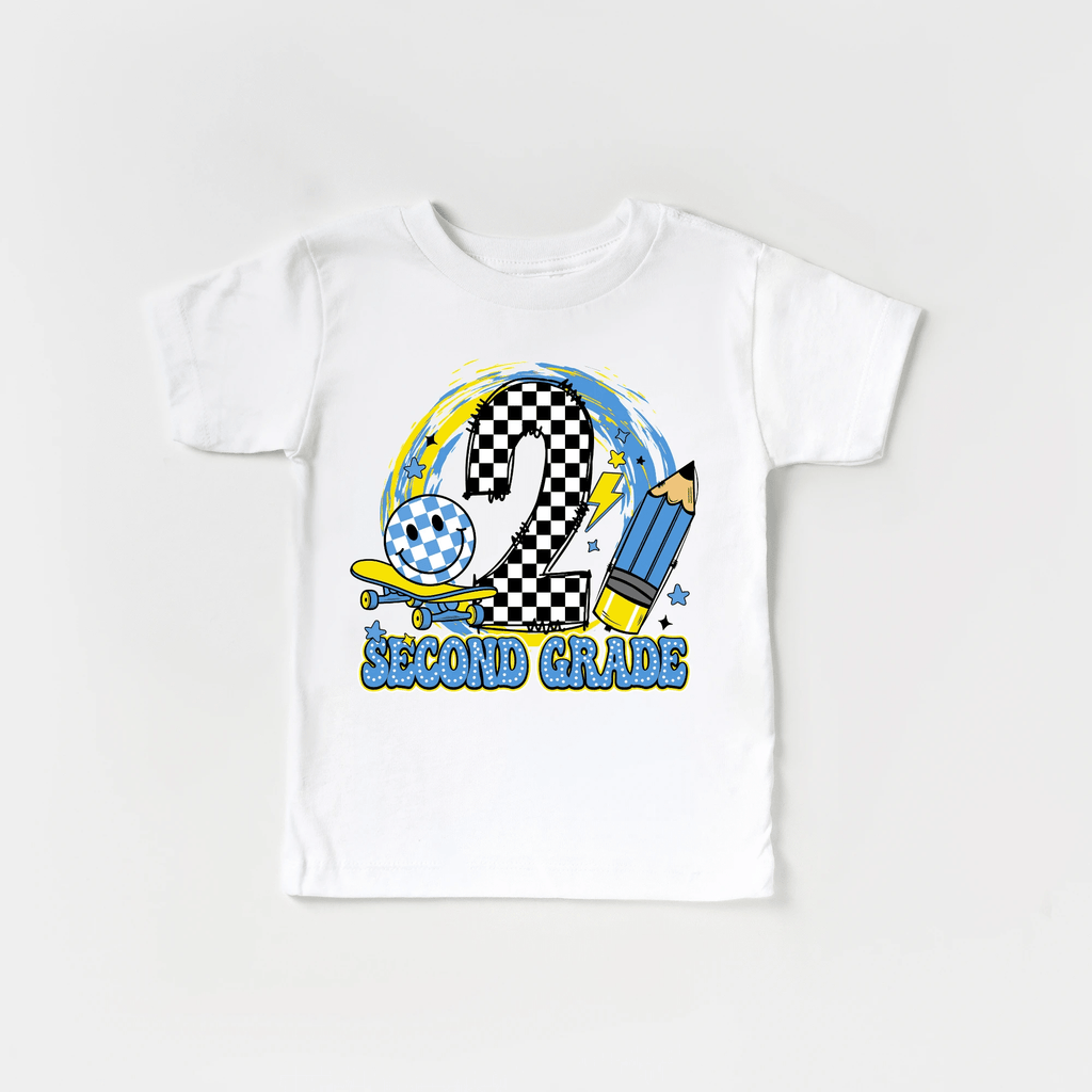 Second Grade tee shirt, toddler and youth sizes, back to school collection by Benny and Ray Apparel