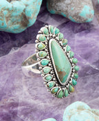 Sedona Blue Turquoise and Sterling Silver Statement Ring by Barse Jewelry