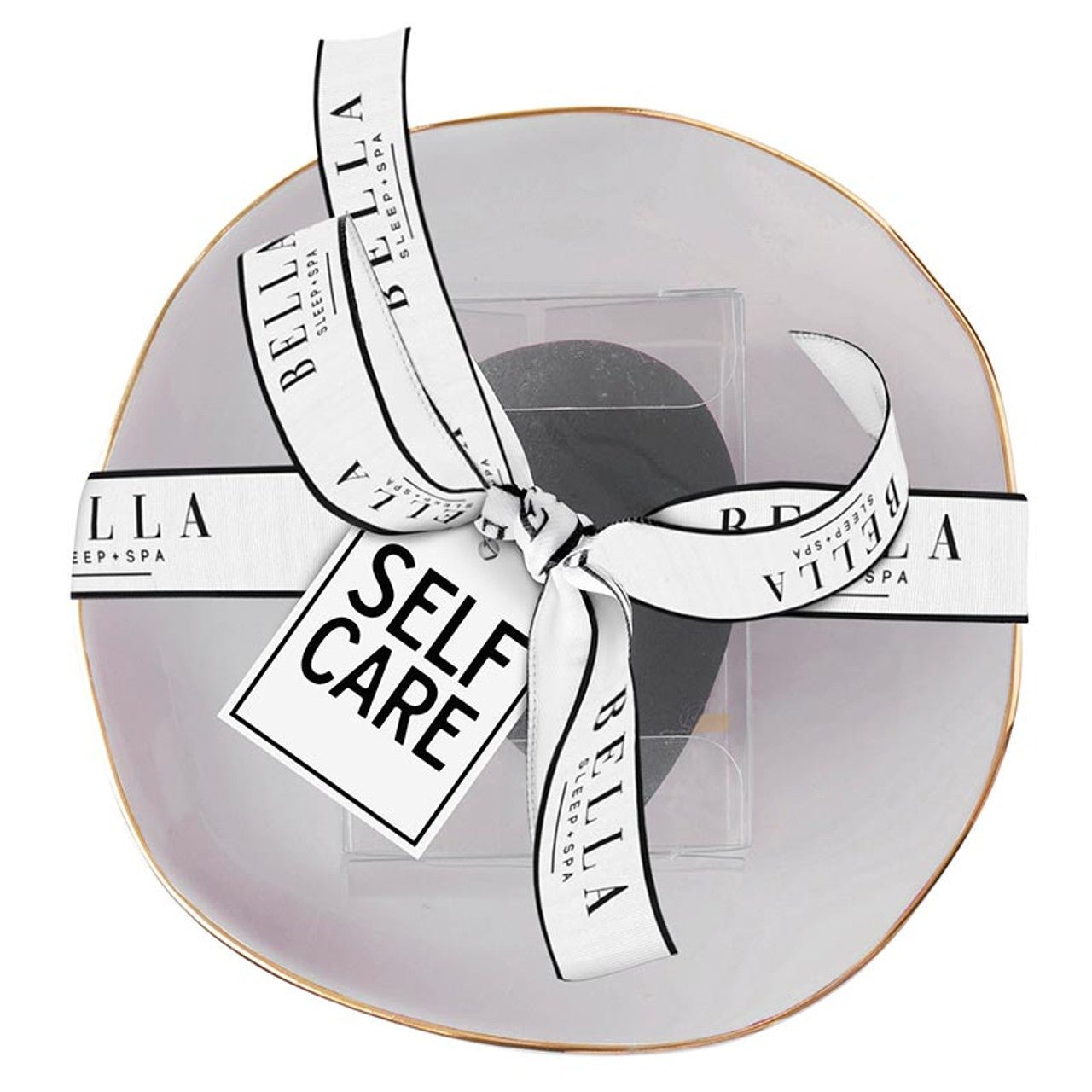 Self Care Ceramic Tray in Gray with Makeup Sponge | Cosmetic Giftable Beauty Tools Set Makeup Sponge La Vie Bien Self Care Ceramic Tray in Gray with Makeup Sponge | Cosmetic Giftable Beauty Tools Set