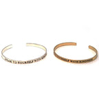 Self Love Quote Cuff by Fair Anita