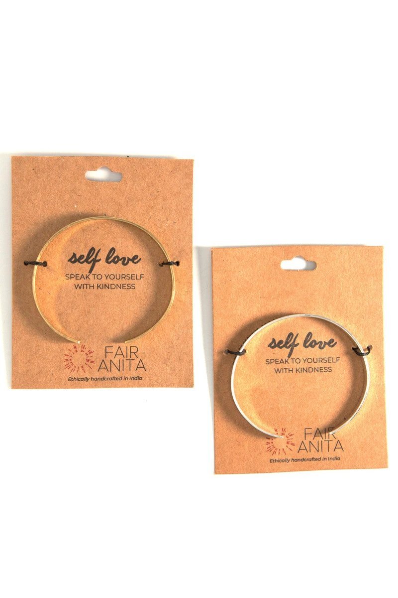 Self Love Quote Cuff by Fair Anita