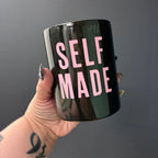 Self Made Stainless Steel Tumbler in Black and Pink by The Bullish Store
