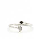Semi-Colon Sterling Silver Ring by Fair Anita