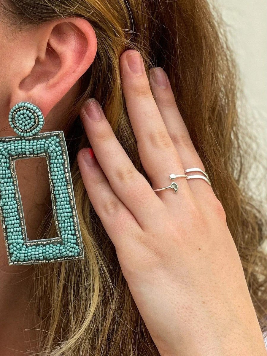 Semi-Colon Sterling Silver Ring by Fair Anita
