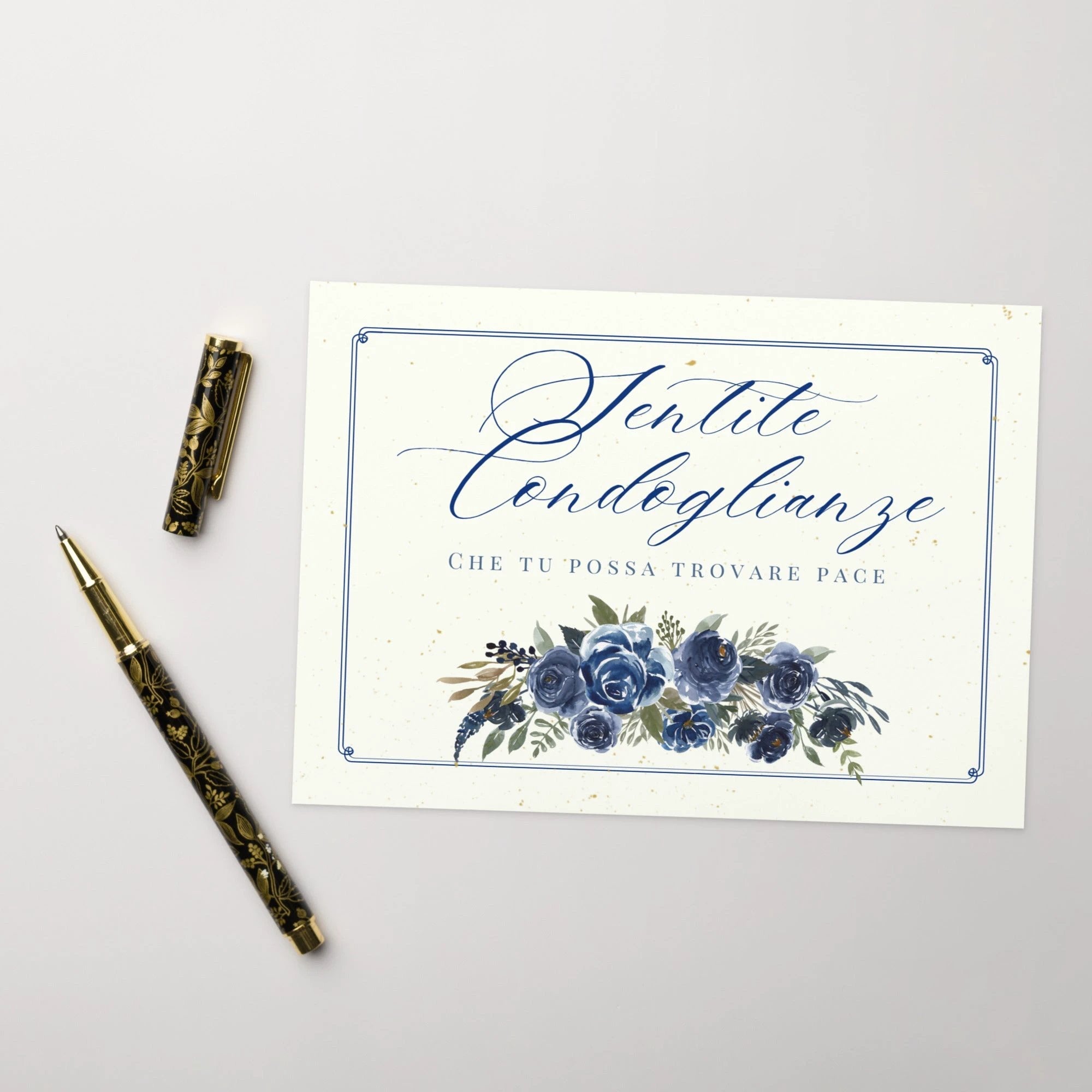 Sentite condoglianze Greeting card by La Vie Bien