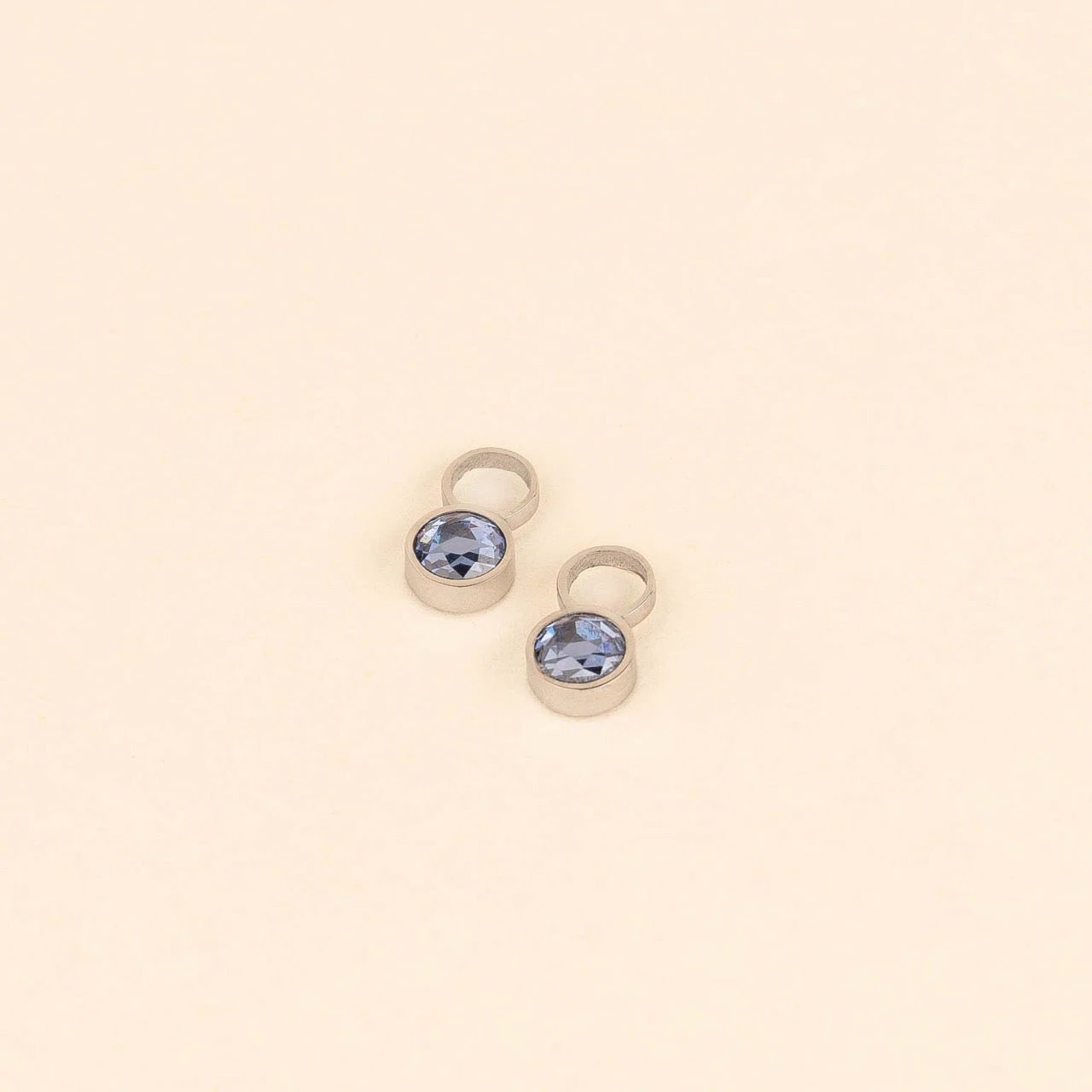 September Birthstone Huggie Hoop Charms by Oh Clementine