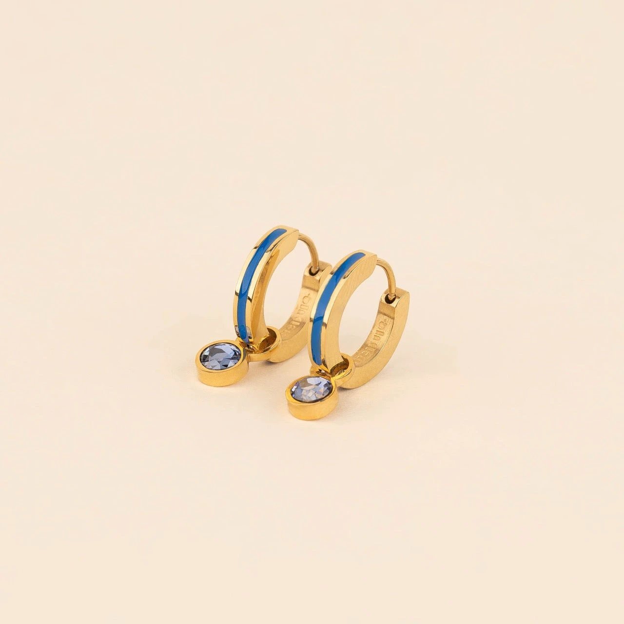 September Birthstone Huggie Hoop Charms by Oh Clementine