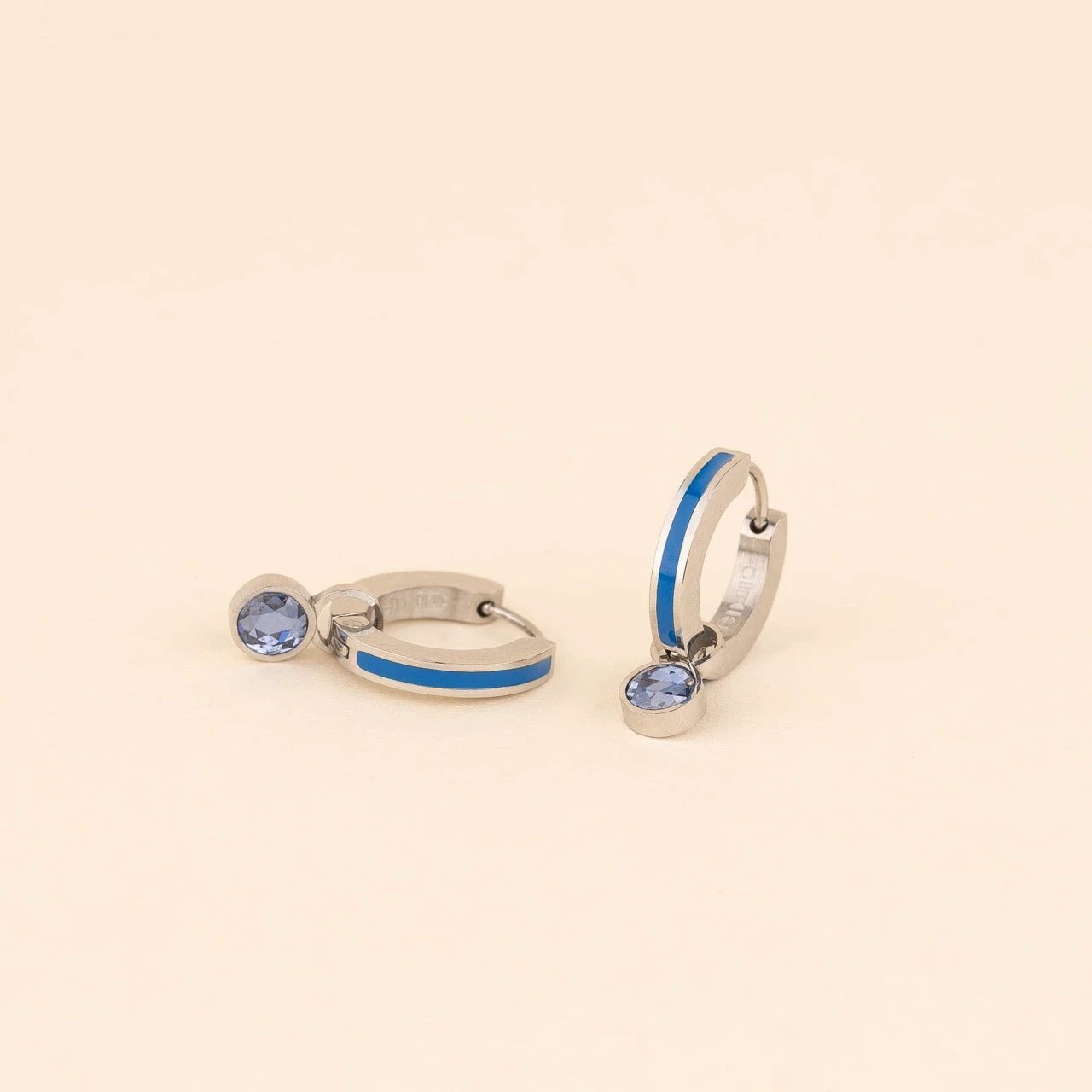 September Birthstone Huggie Hoop Charms by Oh Clementine