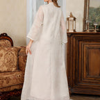 Sequin Embroidered Mesh Abaya (MA415) La Vie Bien Sequin Embroidered Mesh Abaya (MA415)