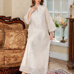 Sequin Embroidered Mesh Abaya (MA415) La Vie Bien Sequin Embroidered Mesh Abaya (MA415)