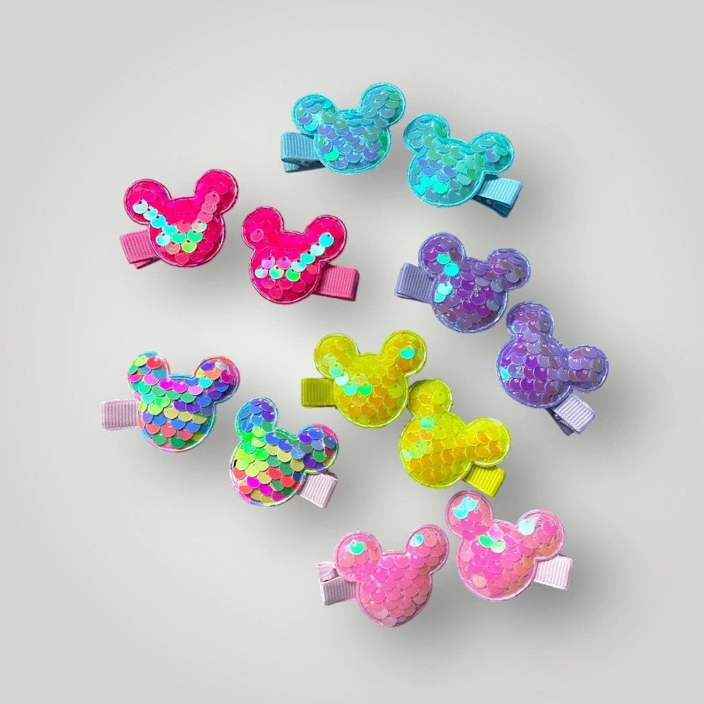Sequin Mouse Hair Clips by Parker + Kay Creative