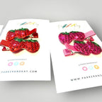Sequin Strawberry Hair Clips by Parker + Kay Creative