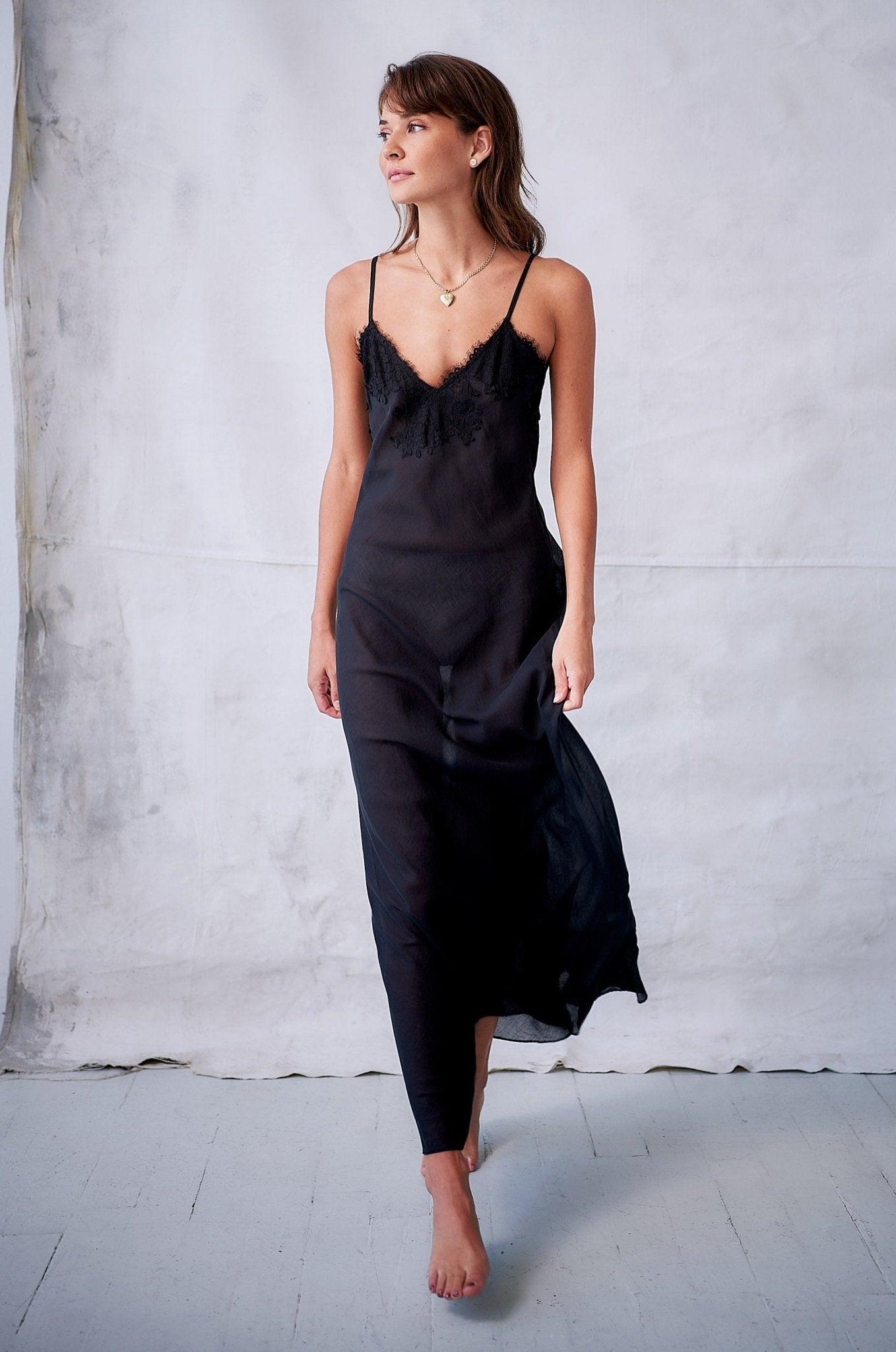 Serafina Cotton/Silk Long Gown GOWNS La Vie Bien Serafina Cotton/Silk Long Gown