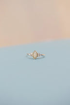 Serena Opal Ring in Silver by Rose & Clay