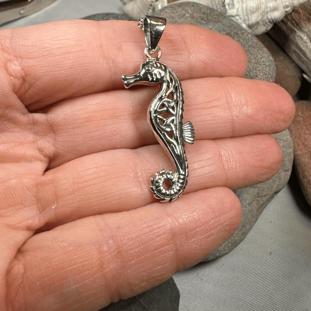 Serendipity Celtic Seahorse Necklace Pendant La Vie Bien Serendipity Celtic Seahorse Necklace