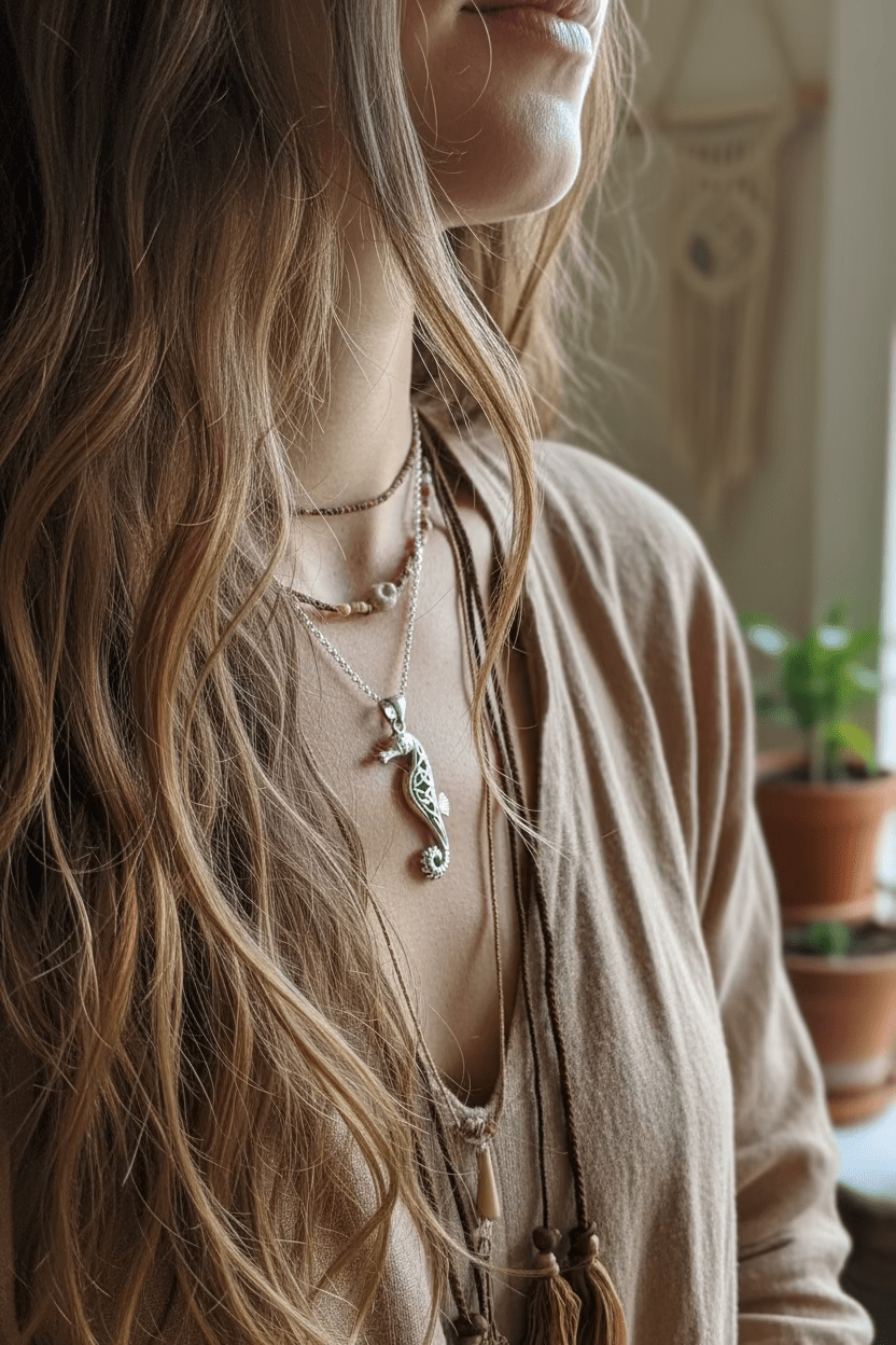 Serendipity Celtic Seahorse Necklace Pendant La Vie Bien Serendipity Celtic Seahorse Necklace