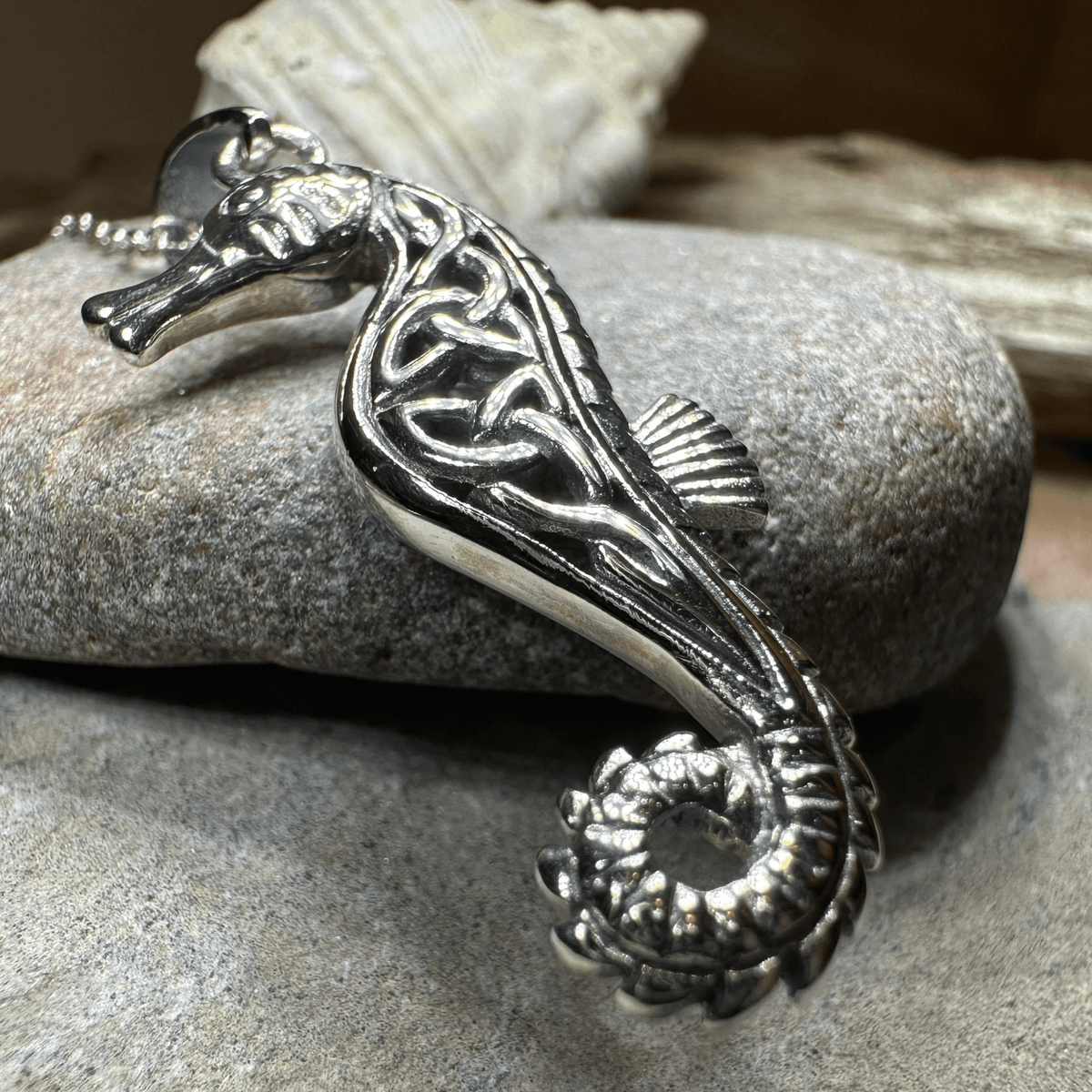 Serendipity Celtic Seahorse Necklace Pendant La Vie Bien Serendipity Celtic Seahorse Necklace