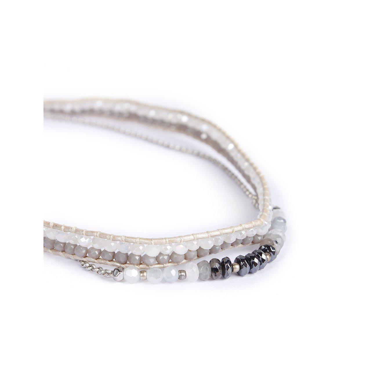 Serenity Stones Double Wrap Bracelet - Thailand Jewelry La Vie Bien Serenity Stones Double Wrap Bracelet - Thailand