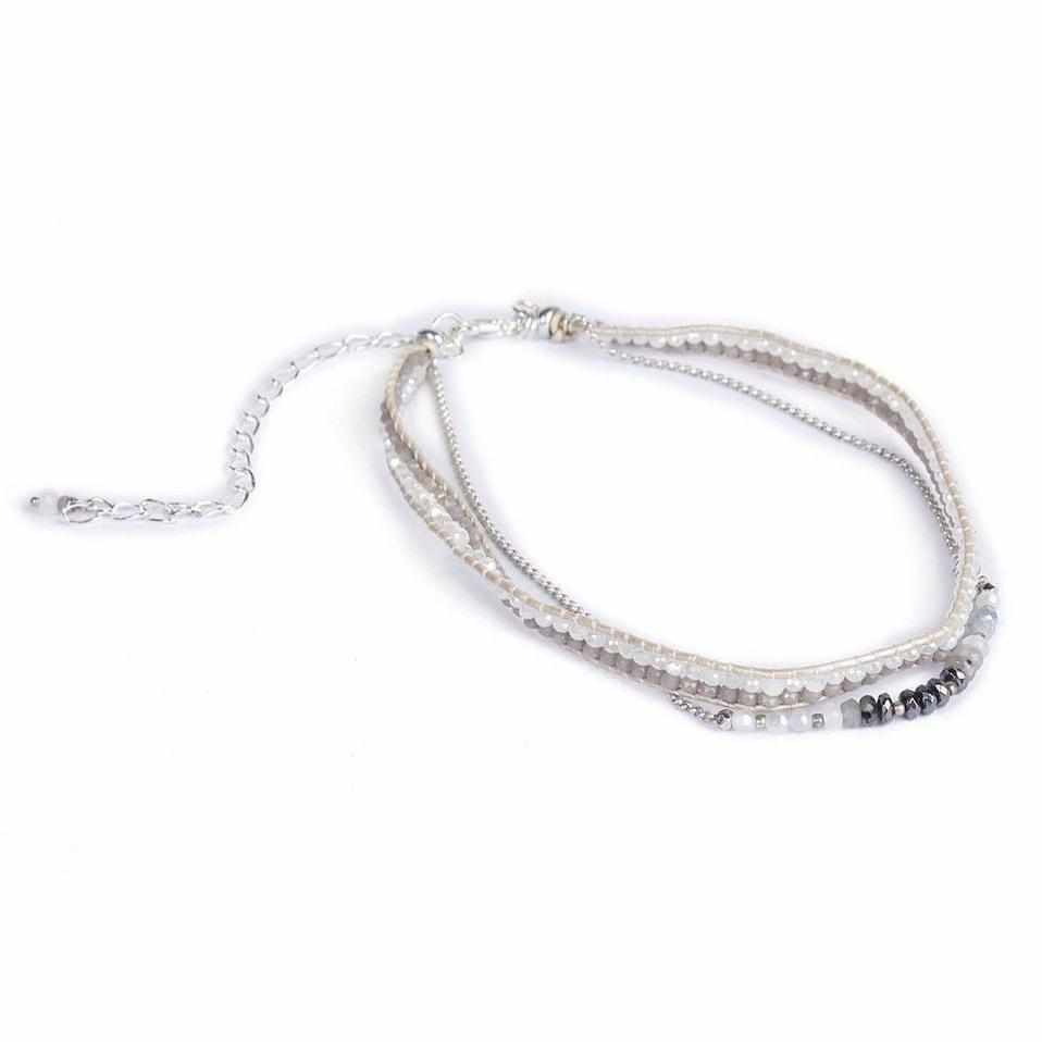 Serenity Stones Double Wrap Bracelet - Thailand Jewelry La Vie Bien Serenity Stones Double Wrap Bracelet - Thailand