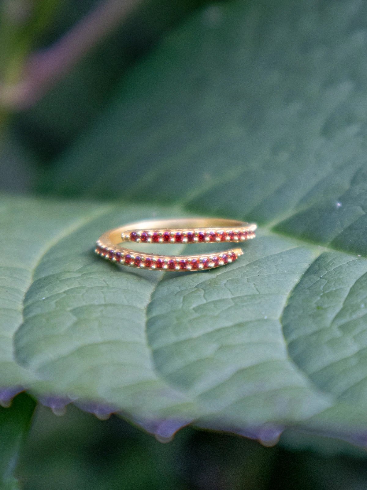 Serpentine Wrap Ring - Gold by Ash & Rose