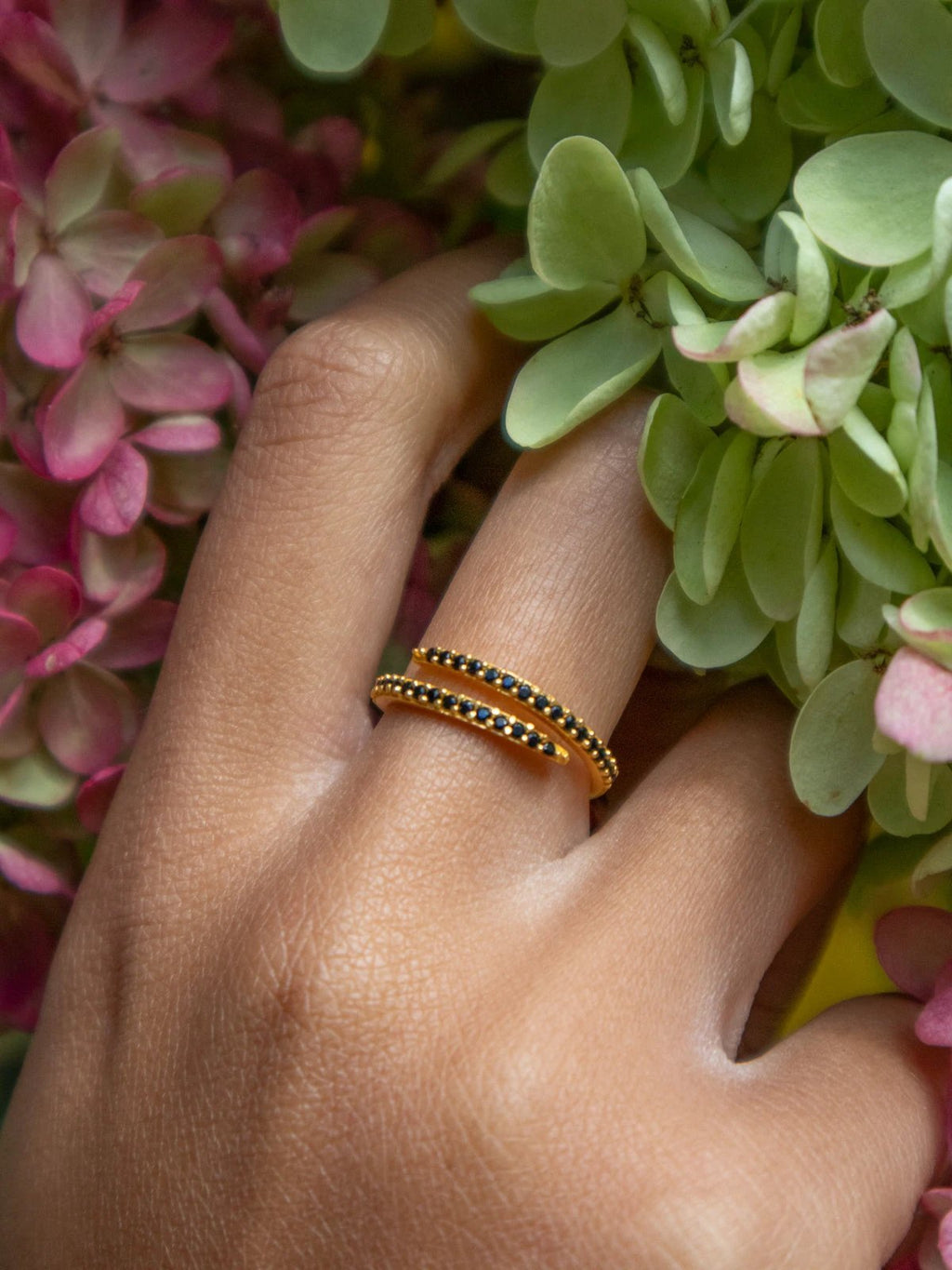 Serpentine Wrap Ring - Gold by Ash & Rose