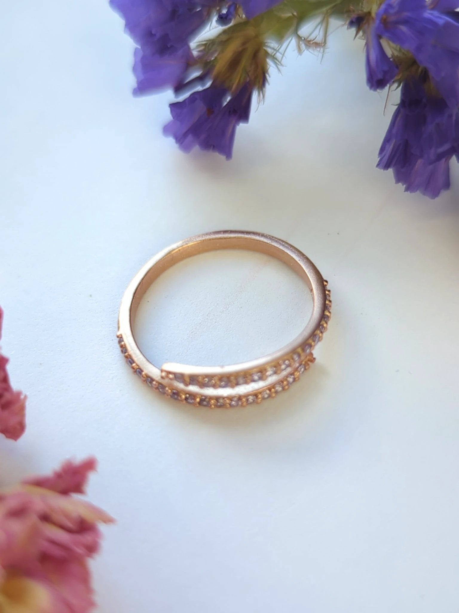 Serpentine Wrap Ring - Rose Gold by Ash & Rose