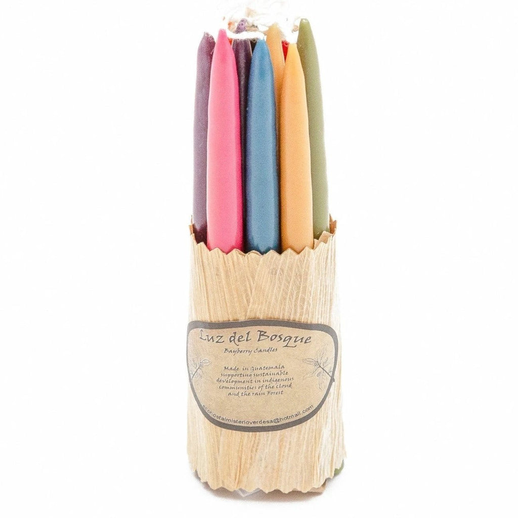Set of 10 Hand-Dipped Myrtle Wax Candles by Upavim Crafts