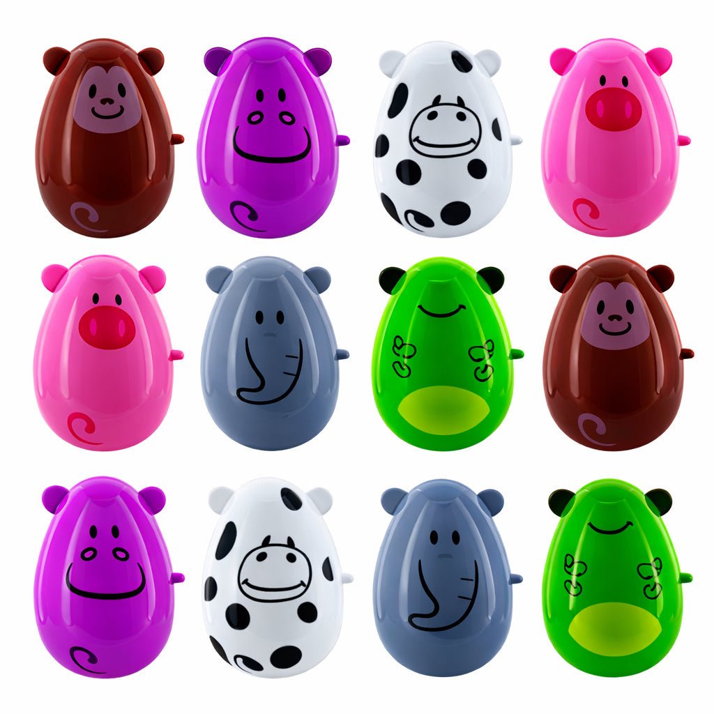 Set of 12 Animal-Themed Plastic Easter Eggs 2.25 Inches Easter Eggs > Plastic La Vie Bien Set of 12 Animal-Themed Plastic Easter Eggs 2.25 Inches