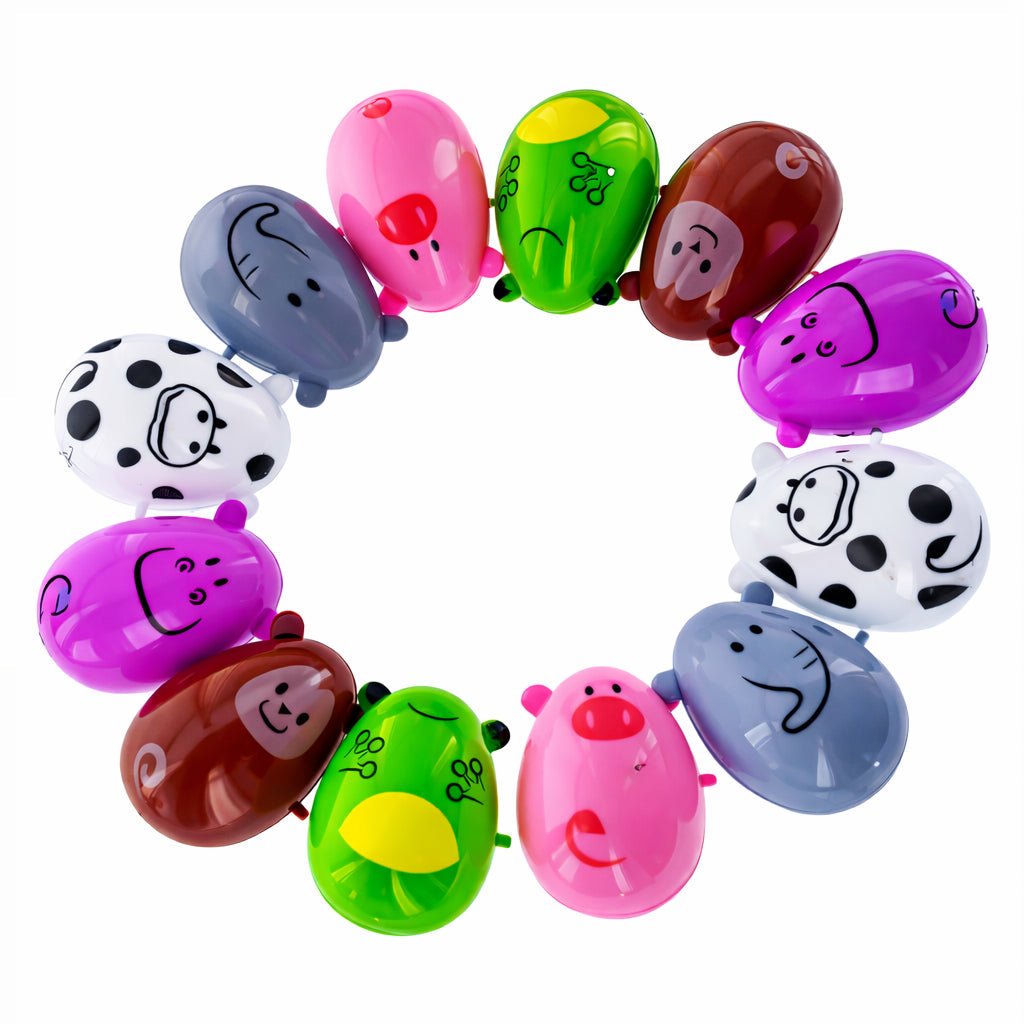 Set of 12 Animal-Themed Plastic Easter Eggs 2.25 Inches Easter Eggs > Plastic La Vie Bien Set of 12 Animal-Themed Plastic Easter Eggs 2.25 Inches