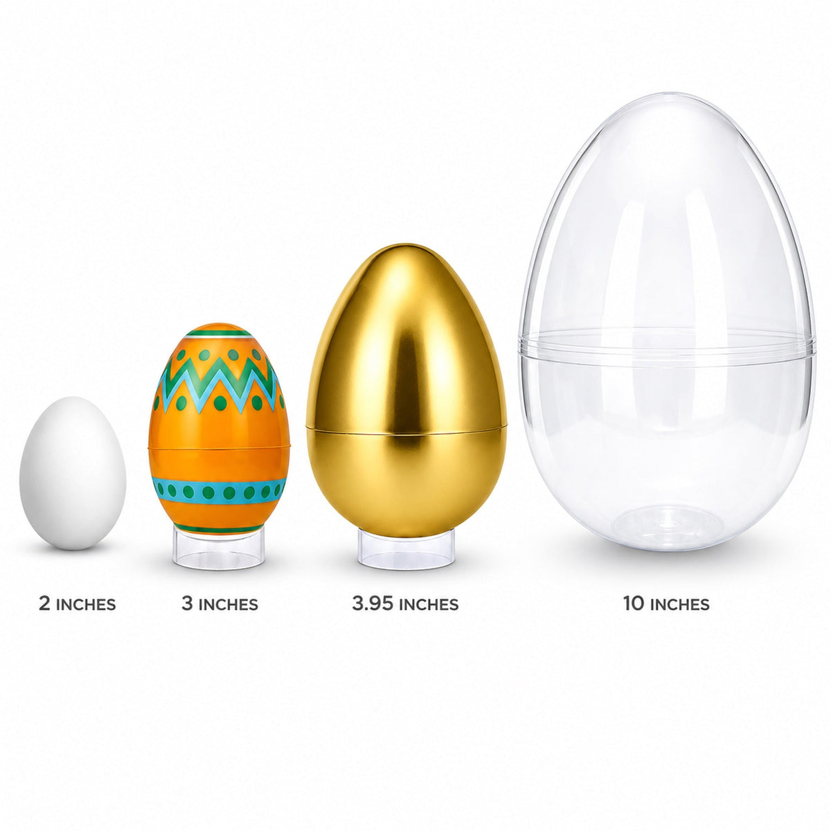 Set of 12 Large Geometric Plastic Easter Eggs 3 Inches Easter Eggs > Plastic > Patterned La Vie Bien Set of 12 Large Geometric Plastic Easter Eggs 3 Inches