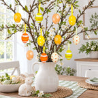 Set of 12 Miniature Pastel Yellow Polka Dot, Flowers, Stripes Plastic Easter Egg Ornaments 1.5 Inches Easter Eggs > Ornaments La Vie Bien Set of 12 Miniature Pastel Yellow Polka Dot, Flowers, Stripes Plastic Easter Egg Ornaments 1.5 Inches