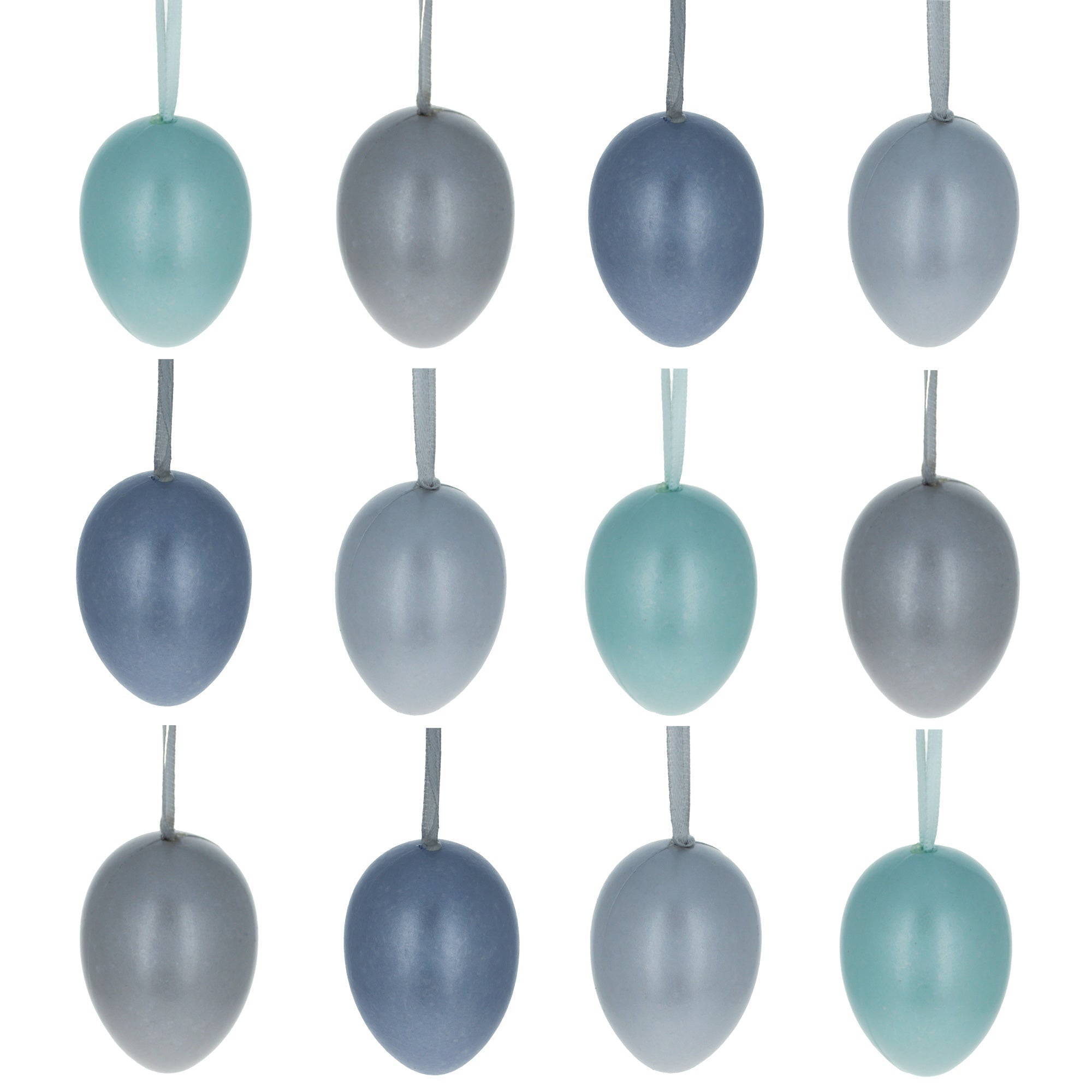 Set of 12 Pastel Blue Plastic Easter Egg Ornaments 2.35 Inches Easter Eggs > Ornaments La Vie Bien Set of 12 Pastel Blue Plastic Easter Egg Ornaments 2.35 Inches