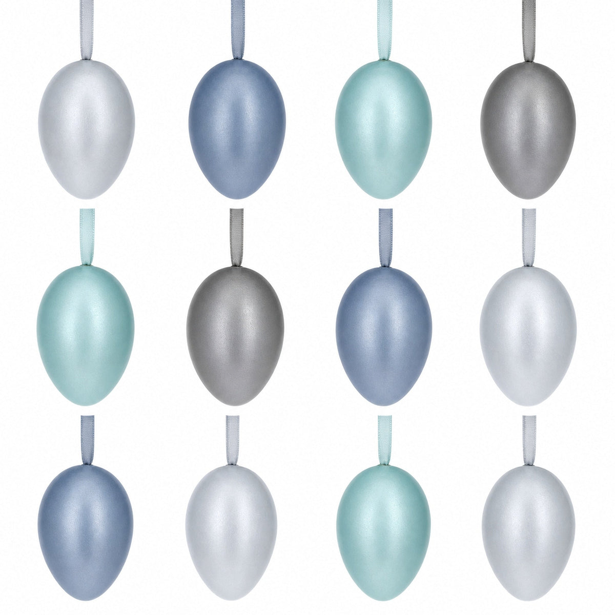 Set of 12 Pastel Blue Plastic Easter Egg Ornaments 2.35 Inches Easter Eggs > Ornaments La Vie Bien Set of 12 Pastel Blue Plastic Easter Egg Ornaments 2.35 Inches