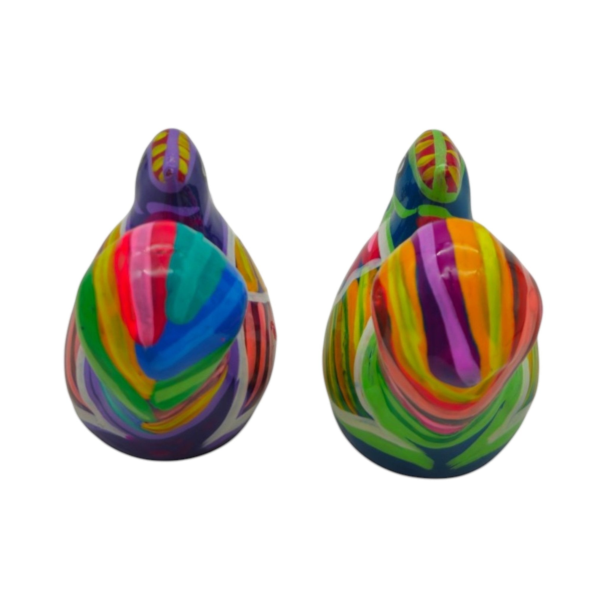 Set of 2 Chicken Salt and Pepper Shakers | Mexican Hand-Painted Guerrero Pottery Guerrero Salt Shakers La Vie Bien Set of 2 Chicken Salt and Pepper Shakers | Mexican Hand-Painted Guerrero Pottery