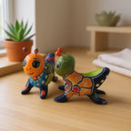 Set of 2 Colorful Talavera Crickets | Mexican Ceramic Art Talavera Figurine La Vie Bien Set of 2 Colorful Talavera Crickets | Mexican Ceramic Art