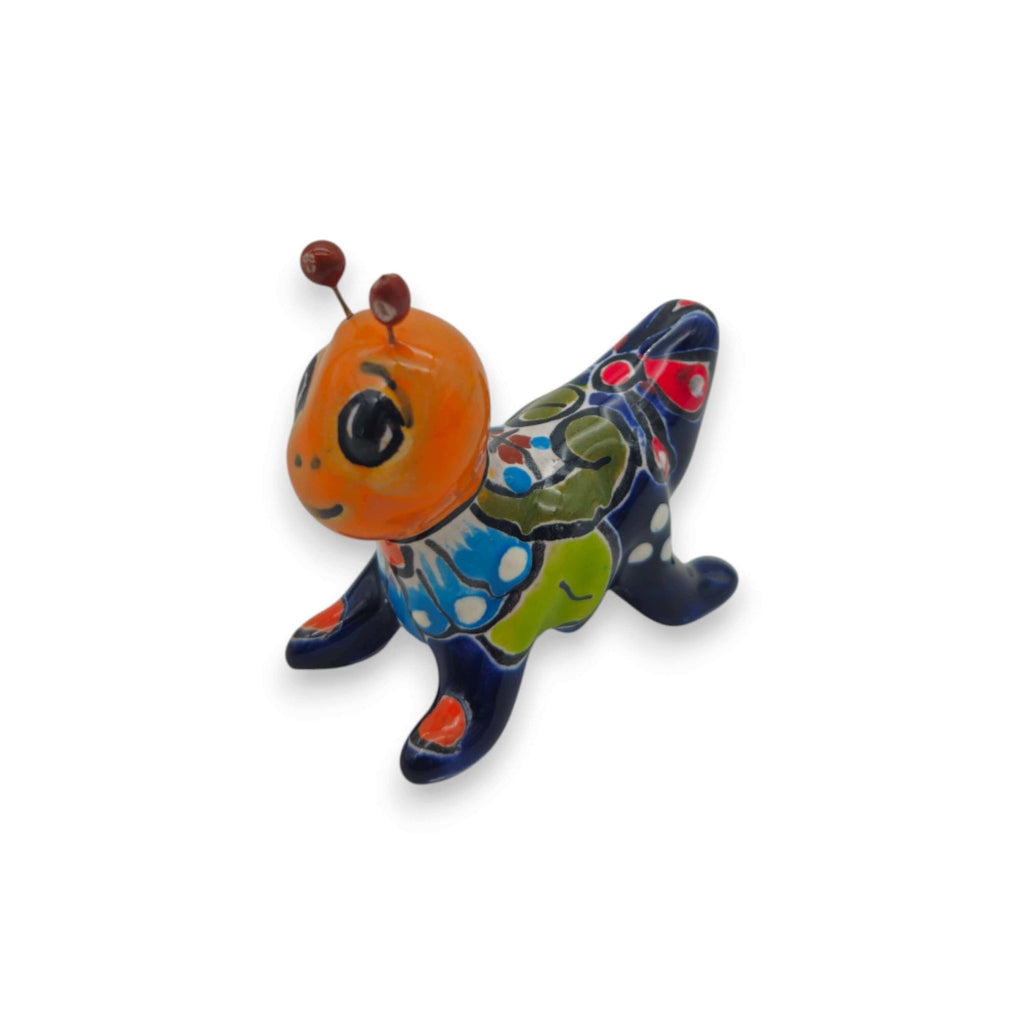 Set of 2 Colorful Talavera Crickets | Mexican Ceramic Art Talavera Figurine La Vie Bien Set of 2 Colorful Talavera Crickets | Mexican Ceramic Art
