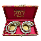 Set of 2 Diyas in Gift Box with Happy Diwali Cutout La Vie Bien Set of 2 Diyas in Gift Box with Happy Diwali Cutout