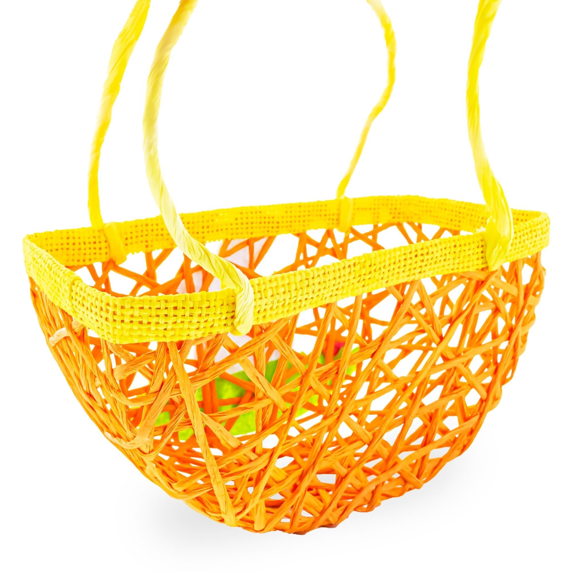 Set of 2 Easter Bunny Egg Hunt Baskets With Floral Accent 6 Inches Tall Easter > Baskets La Vie Bien Set of 2 Easter Bunny Egg Hunt Baskets With Floral Accent 6 Inches Tall