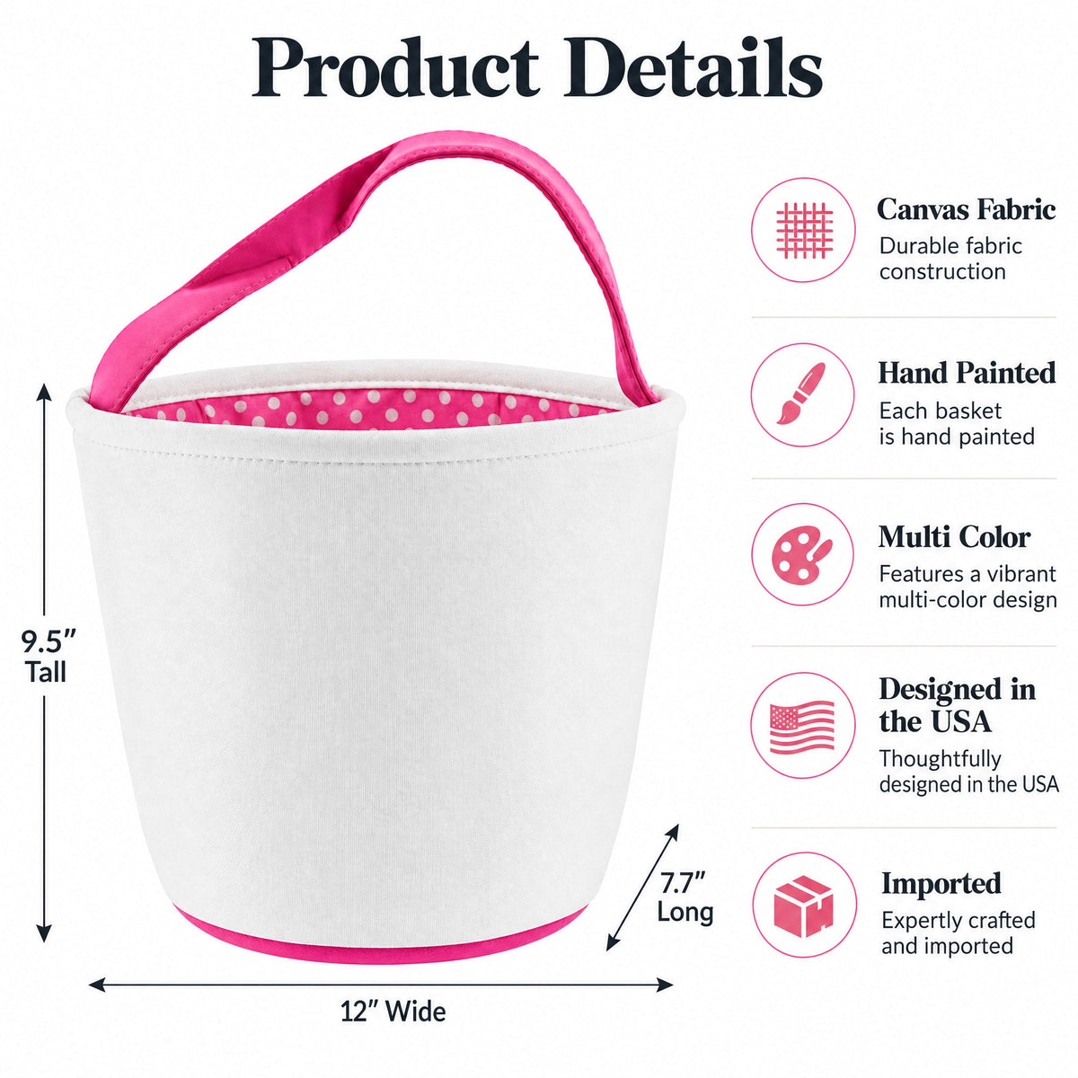 Set of 2 Easter Bunny Tote Bags – Soft Fabric Egg Hunt Baskets Carry Pouches for Kids 9.5 Inches Tall Easter > Baskets La Vie Bien Set of 2 Easter Bunny Tote Bags – Soft Fabric Egg Hunt Baskets Carry Pouches for Kids 9.5 Inches Tall