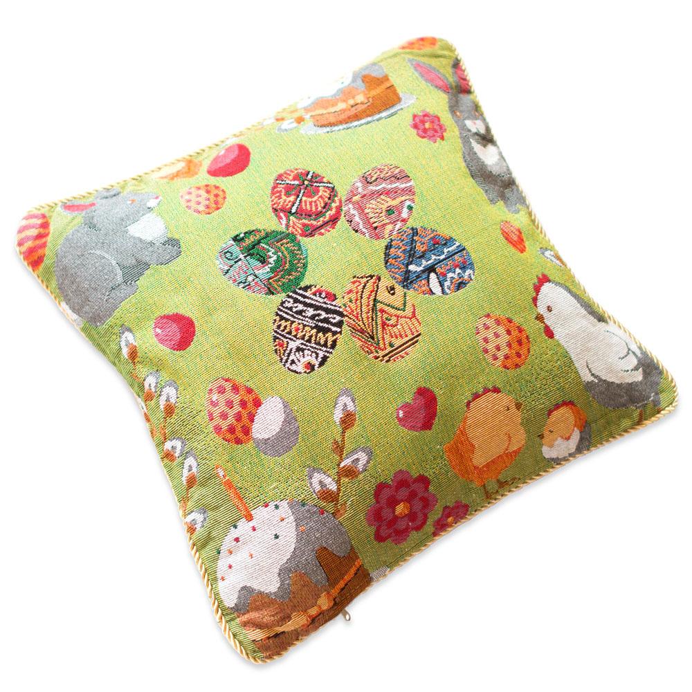 Set of 2 Easter Eggs with Bunny, Chicks and Willow Tree Throw Pillow Covers Easter > Pillow Covers La Vie Bien Set of 2 Easter Eggs with Bunny, Chicks and Willow Tree Throw Pillow Covers