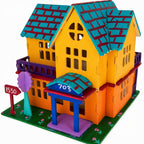 Set of 2 Eiffel Tower and House Model Kit Wooden 3D Puzzles Toys > 3D Puzzles La Vie Bien Set of 2 Eiffel Tower and House Model Kit Wooden 3D Puzzles