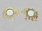 Set of 2 Elephant Shaped Metal T-Light Holder with Mirror Work La Vie Bien Set of 2 Elephant Shaped Metal T-Light Holder with Mirror Work