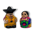 Set of 2 Guerrero Salt and Pepper Shakers | Hand-Painted Couple Guerrero Salt Shakers La Vie Bien Set of 2 Guerrero Salt and Pepper Shakers | Hand-Painted Couple