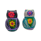 Set of 2 Owl Salt & Pepper Shakers | Guerrero Pottery Guerrero Salt Shakers La Vie Bien Set of 2 Owl Salt & Pepper Shakers | Guerrero Pottery