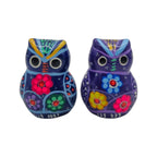 Set of 2 Owl Salt & Pepper Shakers | Guerrero Pottery Guerrero Salt Shakers La Vie Bien Set of 2 Owl Salt & Pepper Shakers | Guerrero Pottery