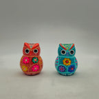 Set of 2 Owl Salt & Pepper Shakers | Guerrero Pottery