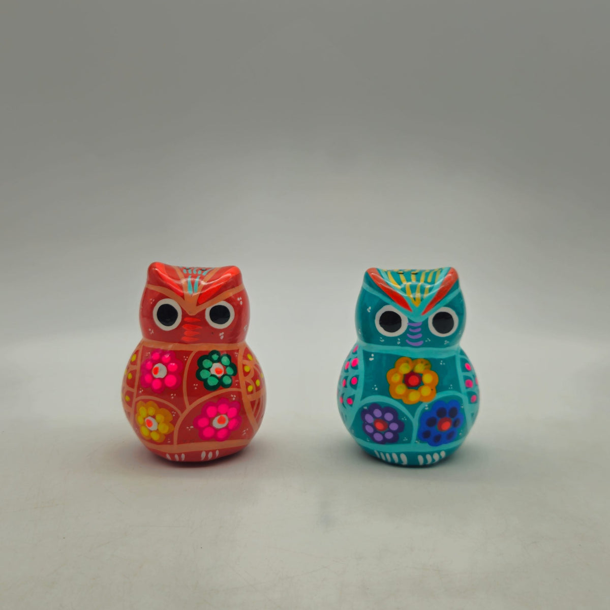Set of 2 Owl Salt & Pepper Shakers | Guerrero Pottery