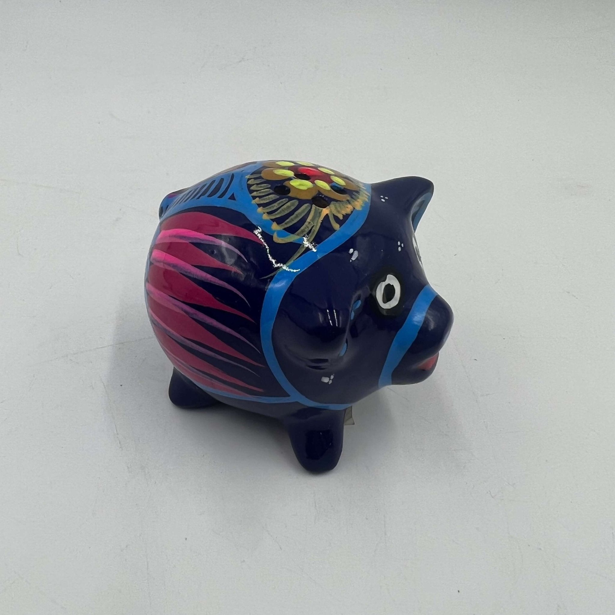 Set of 2 Pig Salt and Pepper Shakers | Hand-Painted Mexican Pottery Guerrero Salt Shakers La Vie Bien Set of 2 Pig Salt and Pepper Shakers | Hand-Painted Mexican Pottery
