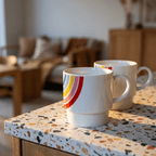 Set of 2 Rainbow Stacking Mugs | Ceramic Mug Set Mugs La Vie Bien Set of 2 Rainbow Stacking Mugs | Ceramic Mug Set