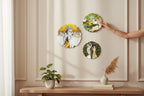 Set of 2 - Round Shape MDF Wall Hanging Decor La Vie Bien Set of 2 - Round Shape MDF Wall Hanging Decor
